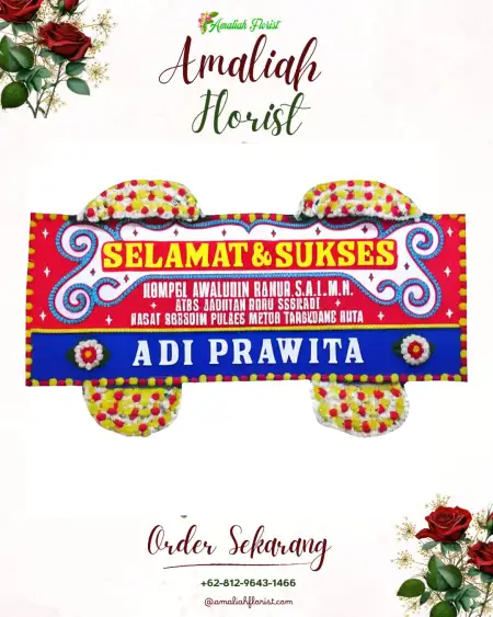Papan Bunga Ucapan Selamat Simolawang